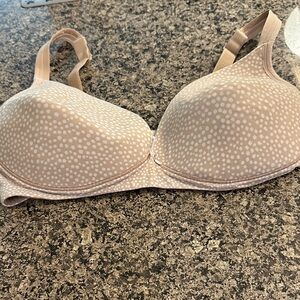 Warners 34D Polka Dot Women's Bra - Tan